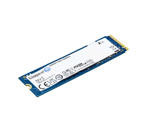 Накопичувач SSD 2TB M.2 NVMe Kingston NV3 M.2 2280 PCIe Gen4.0 x4 (SNV3S/2000G)