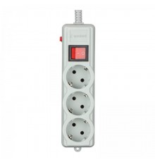 Фільтр живлення Gembird Pro (SPG3-G-10G-PRO) 3 розетки, 3м, сірий