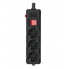 Фільтр живлення Gembird Pro (SPG3-G-6B-PRO) 3 розетки, 1.8м, чорний