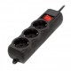 Фільтр живлення Gembird Pro (SPG3-G-6B-PRO) 3 розетки, 1.8м, чорний