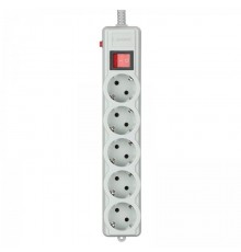 Фільтр живлення Gembird Pro (SPG5-G-10G-PRO) 5 розеток, 3м, сірий