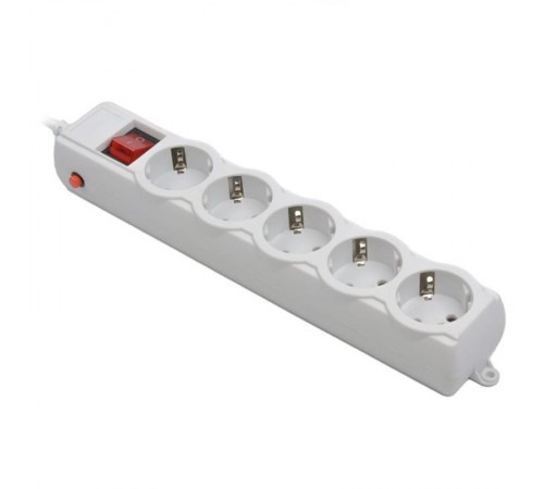 Фільтр живлення Gembird Pro (SPG5-G-10G-PRO) 5 розеток, 3м, сірий