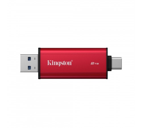 Накопичувач зовнішній SSD USB 2TB Kingston Dual Portable Red (SPSD/2TB)