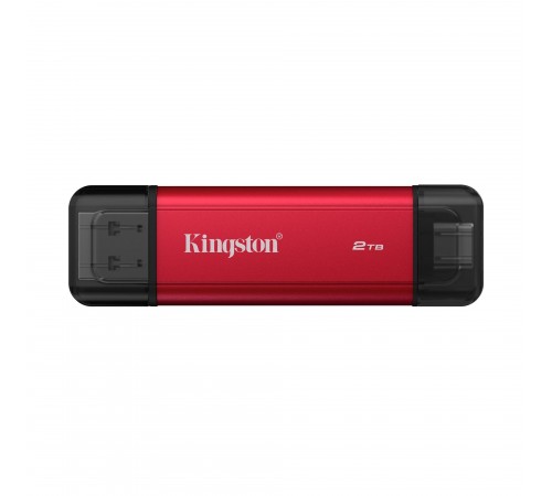 Накопичувач зовнішній SSD USB 2TB Kingston Dual Portable Red (SPSD/2TB)