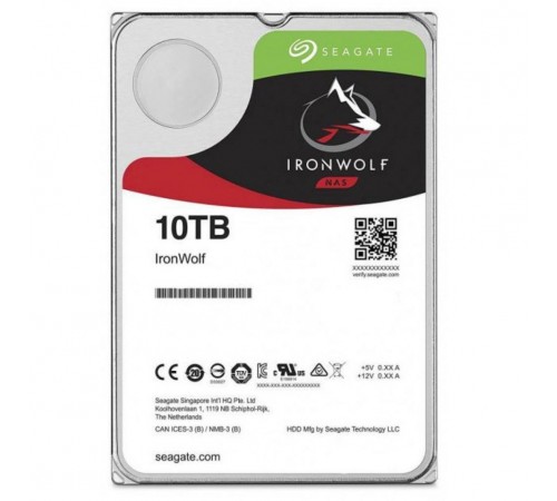 Накопичувач HDD SATA 10.0TB Seagate IronWolf NAS 7200rpm 256MB (ST10000VN000)