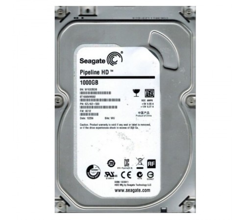 Накопичувач HDD SATA 1.0TB Seagate Pipeline HD 5900rpm 64MB (ST1000VM002) Ref