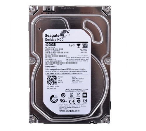 Накопичувач HDD SATA 4.0TB Seagate Desktop HDD.15 5900rpm 64MB (ST4000DM000)_Refurbished