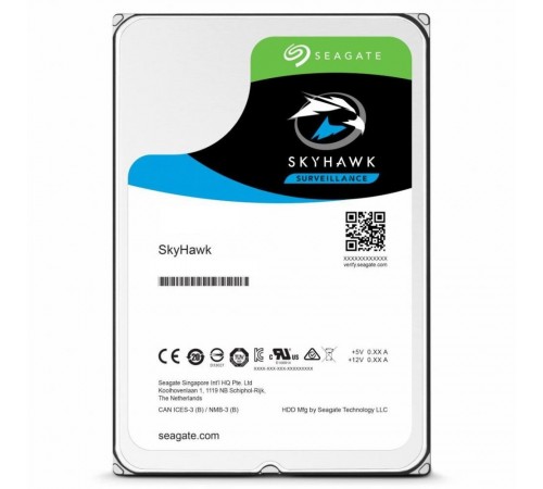 Накопичувач HDD SATA 4.0TB Seagate SkyHawk Surveillance 7200rpm 256MB (ST4000VX005)