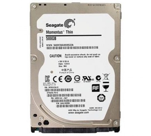 Накопичувач HDD 2.5" SATA 500Gb Seagate 16Mb, 5400rpm (ST500LT012) Ref