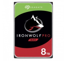Накопичувач HDD SATA 8.0TB Seagate IronWolf Pro 7200rpm 256MB (ST8000NT001)