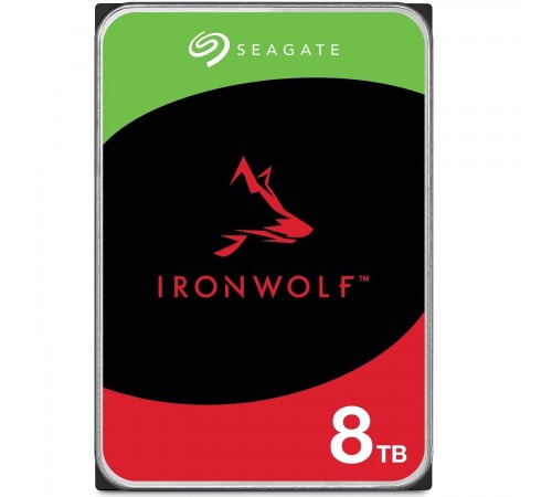 Накопичувач HDD SATA 8.0TB Seagate IronWolf NAS 5400rpm 256MB (ST8000VN002)