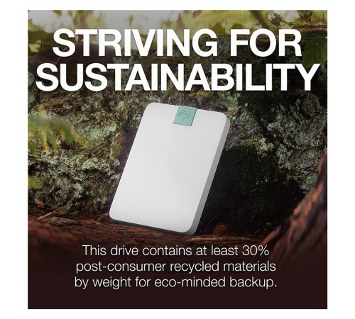 Зовнішній жорсткий диск 2.5" USB 2.0TB Seagate Ultra Touch Cloud White (STMA2000400)
