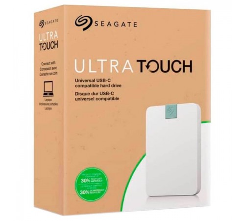 Зовнішній жорсткий диск 2.5" USB 2.0TB Seagate Ultra Touch Cloud White (STMA2000400)