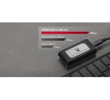 Накопичувач зовнішній SSD Portable USB  500GB Kingston XS2000 BoC Silver (SXS2000/500GA)