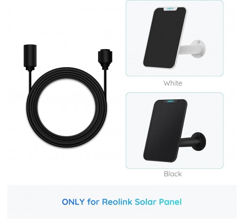 Кабель подовжувач для сонячної панелі 4,5 М Reolink Solar EX Cable(USB-C) Black