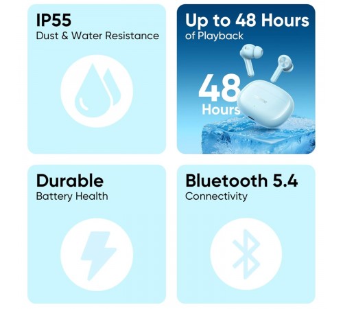 Bluetooth-гарнітура Realme Buds T200X Frost Blue_EU