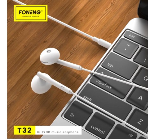 Гарнітура Foneng T32 3D music earphone (T32-E-3DM)