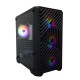 Корпус 1stPlayer T5-BK-4F1 Black без БЖ