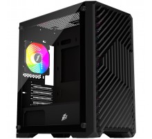 Корпус 1stPlayer T5-BK-4F1 Black без БЖ