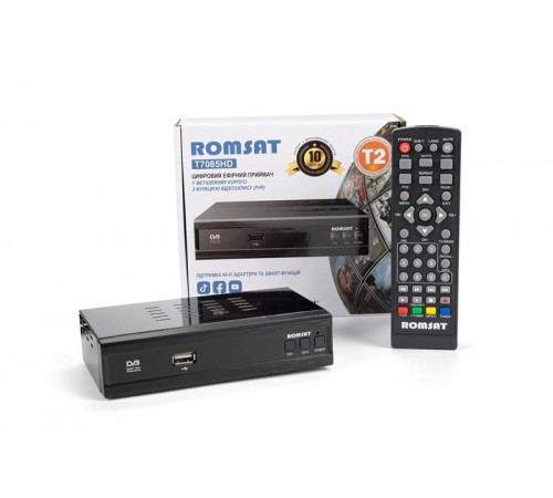 Тюнер DVB-T2 Romsat T7085HD