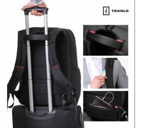 Рюкзак Tavialo Smart TB20-1 чорний, 20л (TB20-124BL)