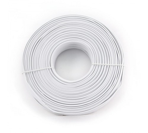 Кабель телефонний Cablexpert TC1000S-100M 100 м. 4 пари , плоский , литий , білий колір