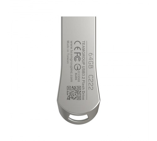 Флеш-накопичувач USB3.2 64GB Team C222 Silver (TC222364GS01)