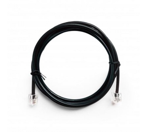 Кабель телефонний Cablexpert (TC6P4CR-2M) CCS, 6P4C, 2м, чорний