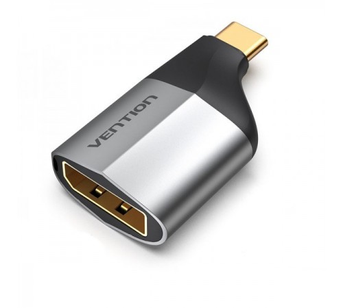 Адаптер Vention DisplayPort - USB Type-C (F/M), Black/Silver (TCCH0) Адаптер Vention DisplayPort - USB Type-C (F/M), Black/Silver (TCCH0)