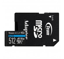 Карта пам`ятi MicroSDXC 512GB UHS-I/U3 Class 10 Team Elite (TEAUSDX512GIV30A103)