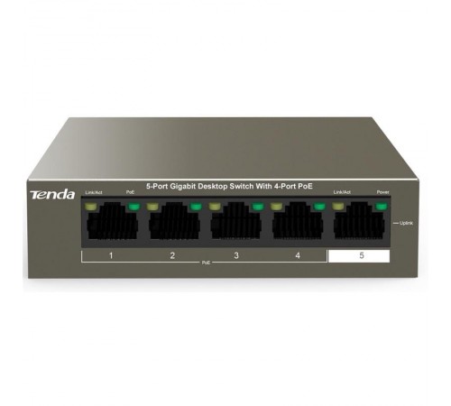 Комутатор Tenda TEG1105P-4-63W Комутатор Tenda TEG1105P-4-63W