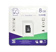 Карта пам`ятi MicroSDHC 8GB Class 10 T&G (TG-8GBSDCL10-00)