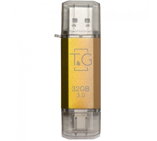 Флеш-накопичувач USB 3.0 16GB Type-C T&G 009 Star Series Gold (TG009TC-16GGD3)