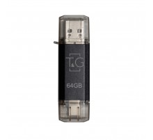 Флеш-накопичувач USB 64GB Type-C T&G 009 Star Series Black (TG009TC-64GBK)