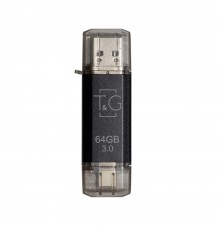 Флеш-накопичувач USB 3.0 64GB Type-C T&G 009 Star Series Black (TG009TC-64GBK3)