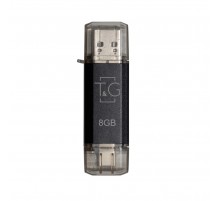 Флеш-накопичувач USB 8GB Type-C T&G 009 Star Series Black (TG009TC-8GBK)