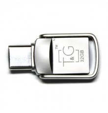 Флеш-накопичувач USB3.0 32GB Type-C T&G 104 Metal Series Silver (TG104TC-32G3)