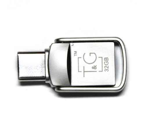 Флеш-накопичувач USB3.0 32GB Type-C T&G 104 Metal Series Silver (TG104TC-32G3)