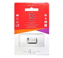 Флеш-накопичувач USB 4GB T&G 105 Metal Series Silver (TG105-4G)