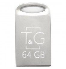 Флеш-накопичувач USB 64GB T&G 105 Metal Series Silver (TG105-64G)