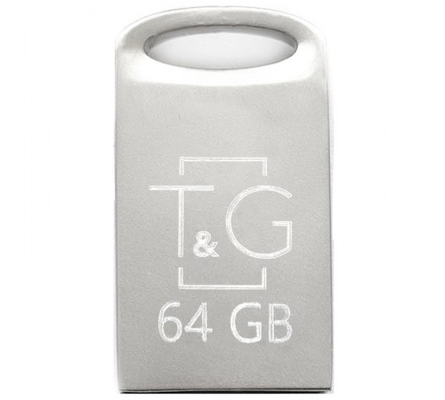 Флеш-накопичувач USB 64GB T&G 105 Metal Series Silver (TG105-64G)