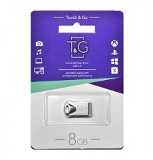 Флеш-накопичувач USB 8GB T&G 106 Metal Series Silver (TG106-8G)