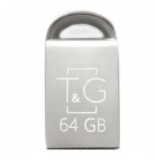 Флеш-накопичувач USB 64GB T&G 107 Metal Series Silver (TG107-64G)