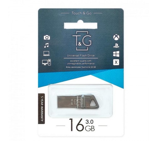 Флеш-накопичувач USB 16GB T&G 114 Metal Series (TG114-16G3)