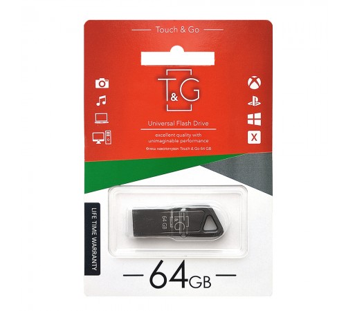 Флеш-накопичувач USB 64GB T&G 114 Metal Series (TG114-64G3)