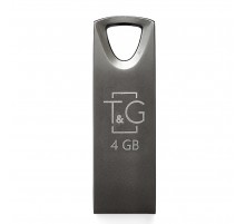 Флеш-накопичувач USB 4GB T&G 117 Metal Series Black (TG117BK-4G)