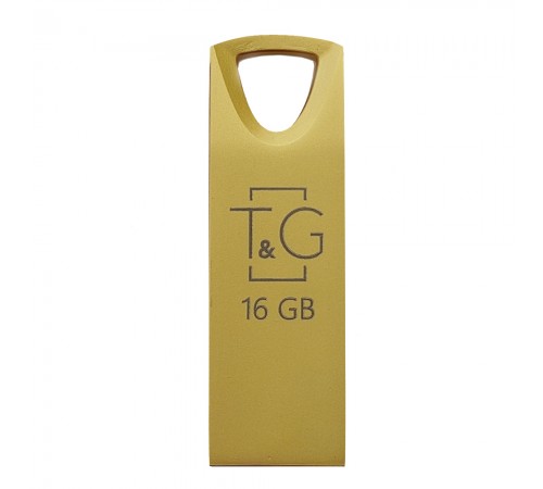 Флеш-накопичувач USB 16GB T&G 117 Metal Series Gold (TG117GD-16G)