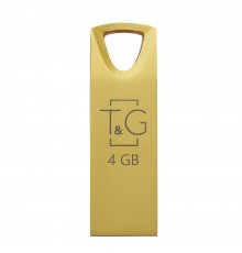 Флеш-накопичувач USB 4GB T&G 117 Metal Series Gold (TG117GD-4G)