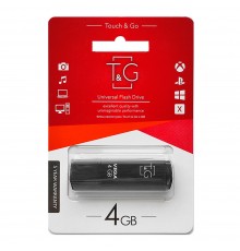 Флеш-накопичувач USB 4GB T&G 121 Vega Series Black (TG121-4GBBK)