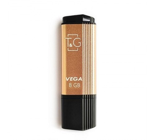 Флеш-накопичувач USB 8GB T&G 121 Vega Series Gold (TG121-8GBGDK)